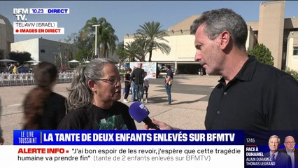 "J'ai été déçue même si nous l'envisagions": la tante de deux enfants enlevés par le Hamas réagit au report de la libération des premiers otages