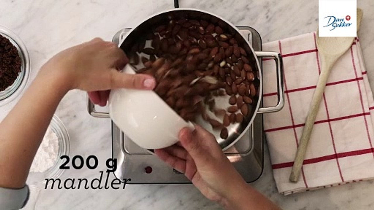 Brændte mandler - Dansukker