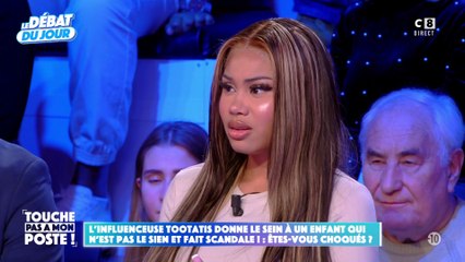 L'influenceuse Tootatis donne le sein à un enfant qui n'est pas le sien et fait scandale !