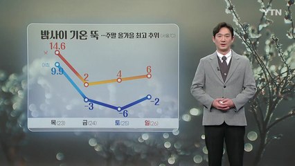 [날씨] 밤 사이 기온 뚝...주말 올가을 최고 추위 / YTN