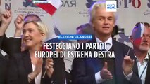 I partiti europei di estrema destra festeggiano la vittoria di Geert Wilders in Olanda