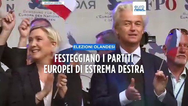 I partiti europei di estrema destra festeggiano la vittoria di Geert Wilders in Olanda