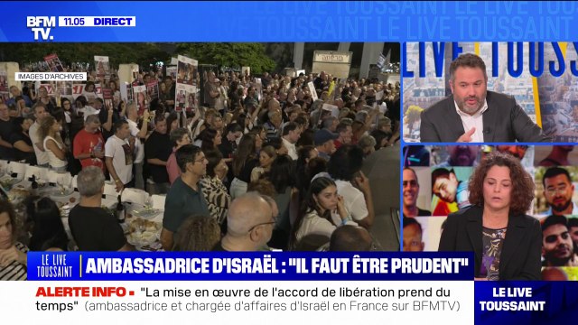 Accord sur la libération des otages: Côté israélien, je ne vois aucun problème, ça dépend vraiment du Hamas , indique l'ambassadrice d'Israël en France