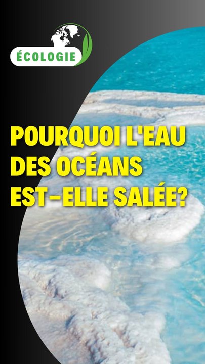 Pourquoi l'eau des océans est-elle salée?