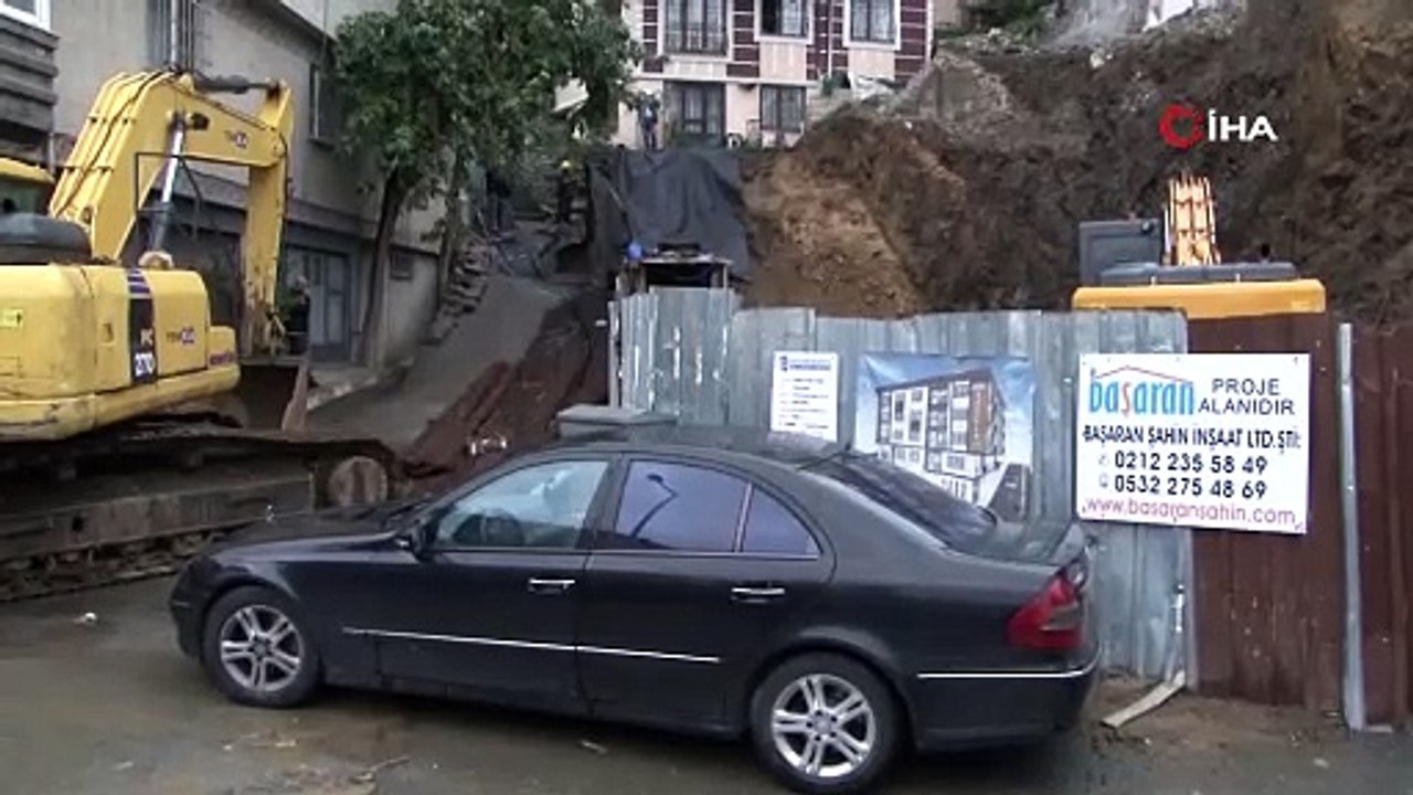 İstanbul'da toprak kayması: 2 bina tahliye edildi