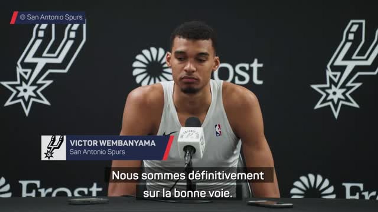 Spurs - Wembanyama : "Nous sommes sur la bonne voie"