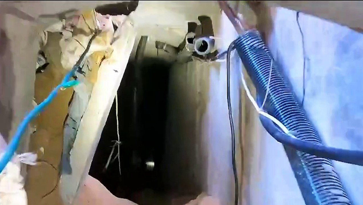 Túnel construído sob o Hospital Al-Shifa e usado pelo Hamas, segundo as Forças de Defesa de Israel