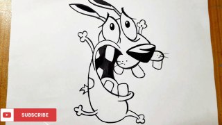 How to draw courage the cowardly dog