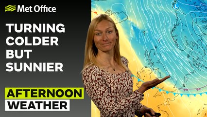 Met Office Afternoon Weather Forecast 23/11/23 - Stronger winds to the east