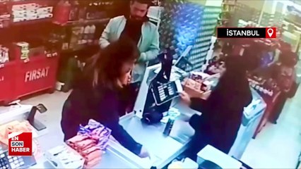 Pendik'te kasiyere koltuk değneğiyle saldırdı