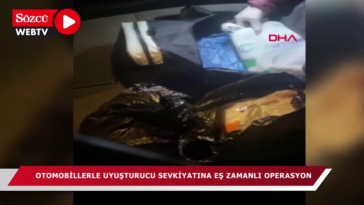 Samsun'da otomobillerle uyuşturucu sevkiyatına eş zamanlı operasyon