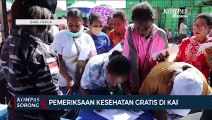 Ratusan Masyarakat Biak Ikut Pemeriksaan Kesehatan Gratis di Kapal Rumah Sakit TNI AL