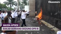 Tuntut Revisi UU Desa, Massa APDESI Mengamuk dan Bakar Gerbang Gedung DPR RI