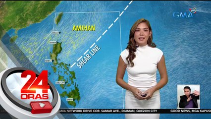 Shear line at pag-iral ng hanging Amihan, magpapaulan sa ilang bahagi ng bansa  - Weather update today (November 23, 2023) | 24 Oras