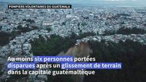 Six disparus dans un glissement de terrain dans la capitale du Guatemala