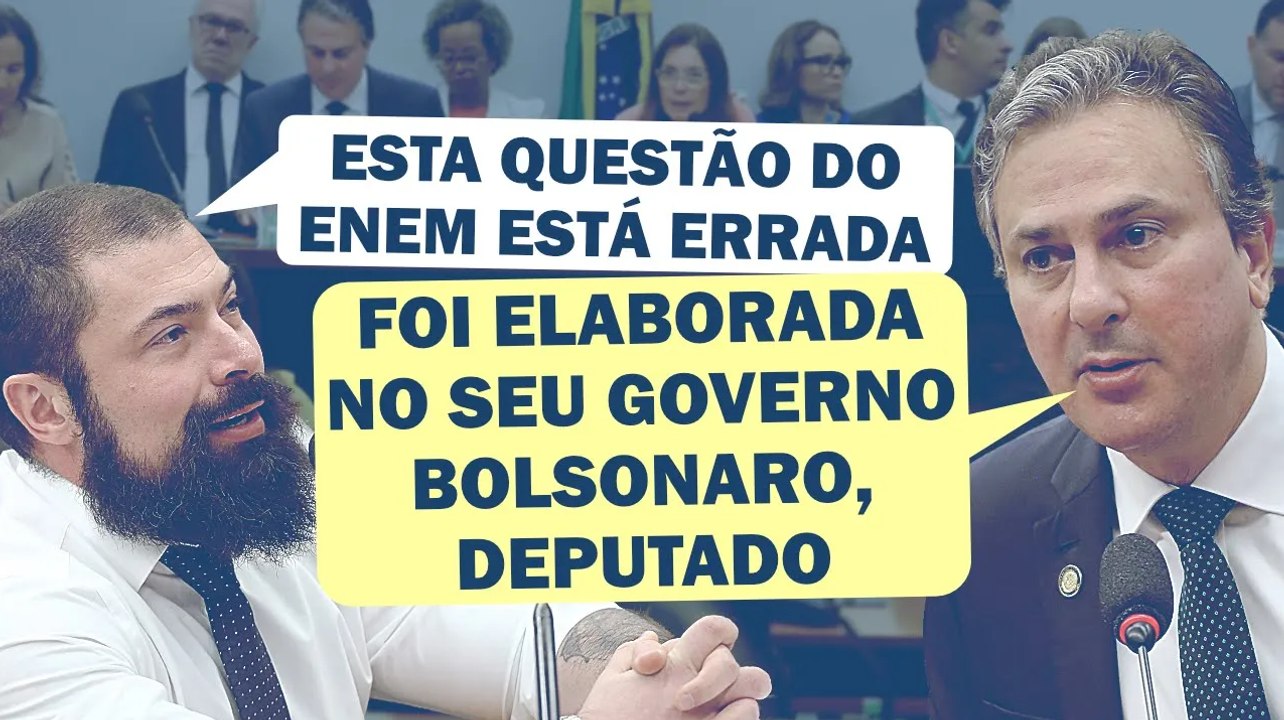 DELEGADO-DEPUTADO BOLSONARISTA TENTA PEGADINHA SOBRE ENEM E RECEBE RESPOSTA INESPERADA | Cortes 247