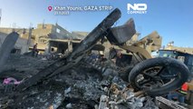 شاهد: فلسطينيون يبحثون عن ناجين وينتشلون ضحايا القصف الإسرائيلي من تحت الأنقاض في غزة