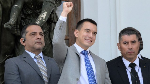 Daniel Noboa se posesiona como presidente más joven de Ecuador: estos son sus principales retos