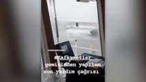 Zonguldak’ta fırtınada batan geminin son yardım çağrısı: Benim işim bitti!