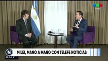 Javier Milei en Telefe Noticias: su declaración sobre el aguinaldo