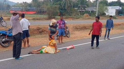 శ్రీకాకుళం జిల్లా: రోడ్డు ప్రమాదానికి కారణమైన ఆవు