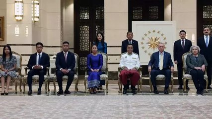 Cumhurbaşkanı Erdoğan, Beştepe'de Kamboçya ve Tanzanya büyükelçilerini kabul etti