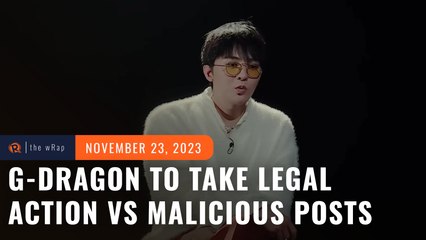 G-Dragon to take legal action vs malicious posts amid illegal drug use investigation