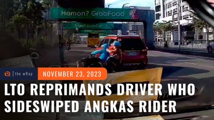 LTO goes after driver who sideswiped Angkas rider, passenger