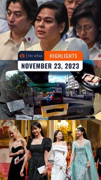 Rappler's highlights: Sara Duterte on ICC, Angkas rider sideswiped, BLACKPINK | the wRap | November 23, 2023