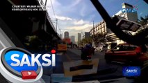 SUV driver, nahaharap sa reklamong attempted murder matapos banggain ang nakaalitan niyang rider at angkas nito | Saksi