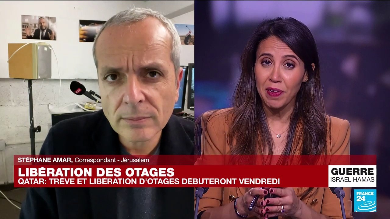 Israël-Hamas : la trêve et la libération d'otages débuteront vendredi, selon Doha