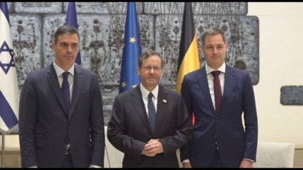 I premier di Spagna e Belgio a Tel Aviv dai leader israeliani