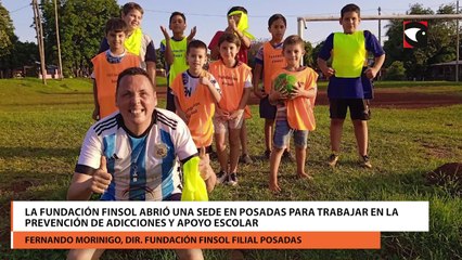La Fundación Finsol arribó a Posadas para trabajar en la prevención de adicciones y apoyo escolar