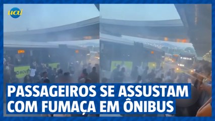 Fumaça em ônibus do Move assusta passageiros em BH