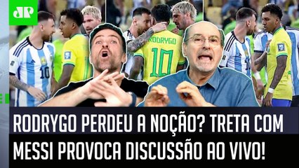 PEGOU FOGO! "POR%@! O Rodrygo foi CHAMAR O MESSI de CAG@O??? É UM ABSURDO! Ele foi PETULANTE e..."