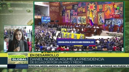 Ecuador: Daniel Noboa juramenta como presidente de Ecuador