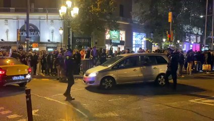 Caos en el encendido de luces de paseo de Gràcia