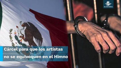 Hasta cuatro años de cárcel para quien cante mal el Himno Nacional, propone Morena