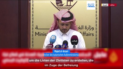 Ankündigung aus Katar: Feuerpause im Gaza-Krieg soll am Freitagmorgen beginnen