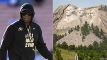 NFL icon Deion Sanders claims Mt Rushmore is in Los Angeles during amusing press conference