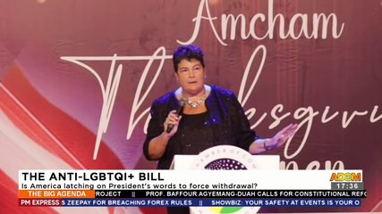 The Anti LGBTQI+ Bill: Is America latching on President's words to force withdrawal? - The Big Agenda on Adom TV (23-11-23)