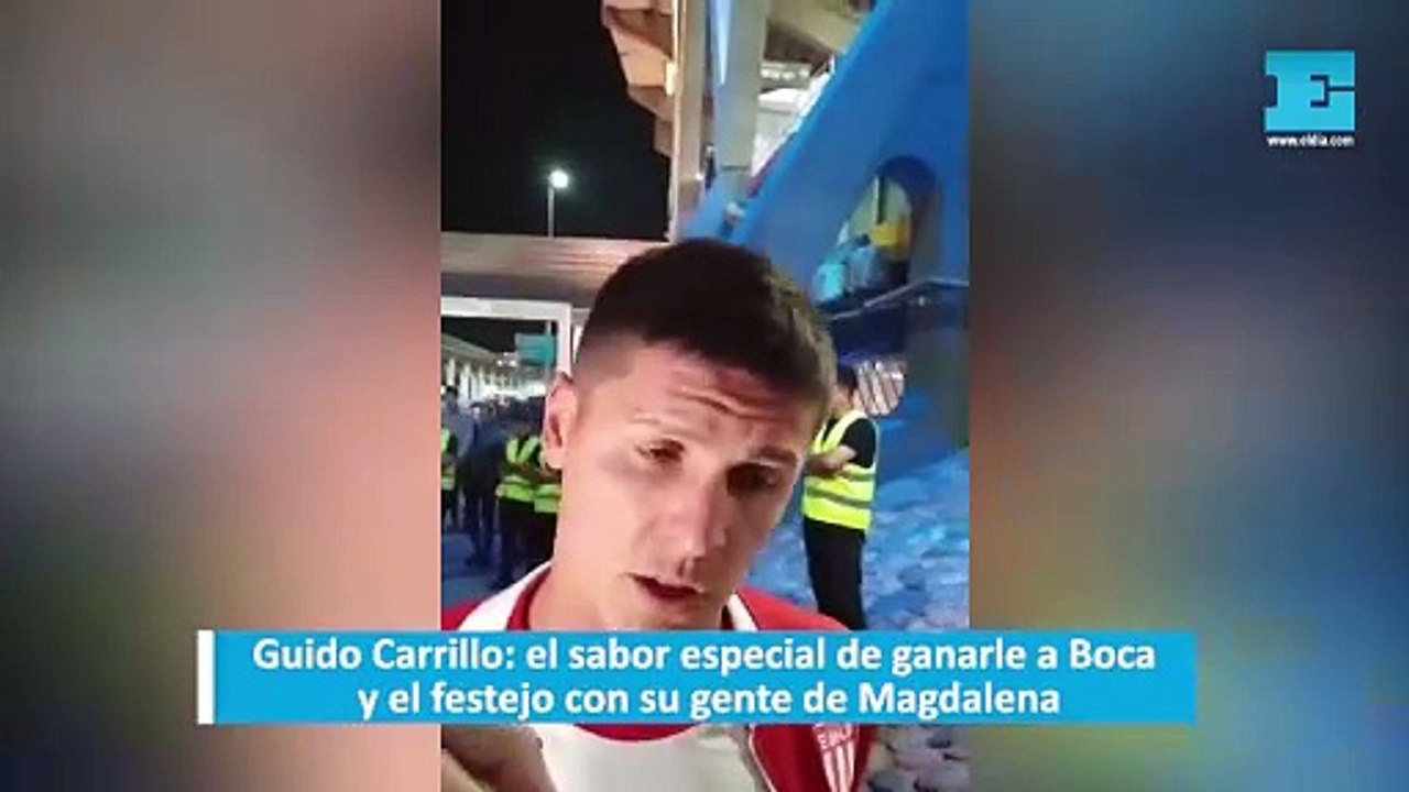 Guido Carrillo: el sabor especial de ganarle a Boca y el festejo con su gente de Magdalena