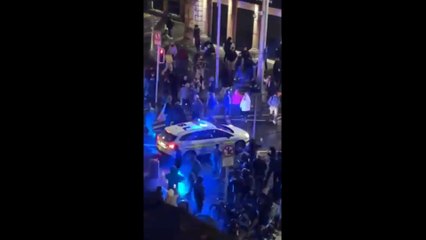 BREAKING: Demonstrators clash with police on the street where a mass stabbing took place Dublin