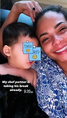 Christina Milian et son fils Kenna. Instagram. Le 23 novembre 2023.