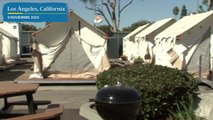 Campamento para indigentes en Los Ángeles