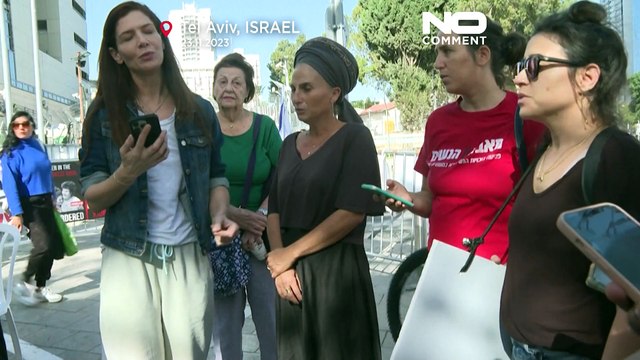 Watch: Relatives of Israeli hostages condemn the delay of loved ones' release