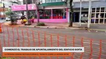 Posadas | Comenzó el trabajo de apuntalamiento del Edificio Sofía y la próxima semana restablecerían el tránsito sobre la avenida Mitre