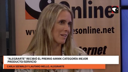 Alegrarte Recibió El Premio Ammk Categoría Mejor ProductoServicio