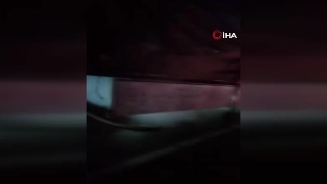 Sürücü ve vatandaşlar son anda fark etti, facia önlendi