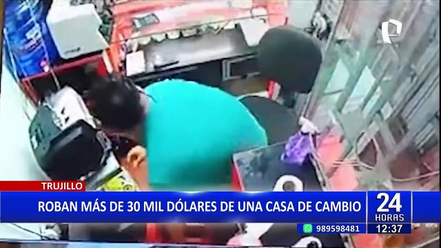Asalto en Trujillo: Roban 30 mil dólares de una casa de cambio en pleno centro histórico
